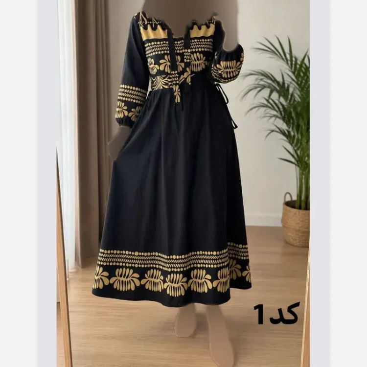 ساحلی کلوش طرح نخل R7568