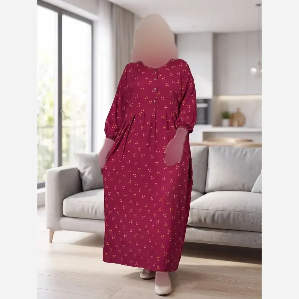  پيراهن كَلدار جلو دكمهt8046