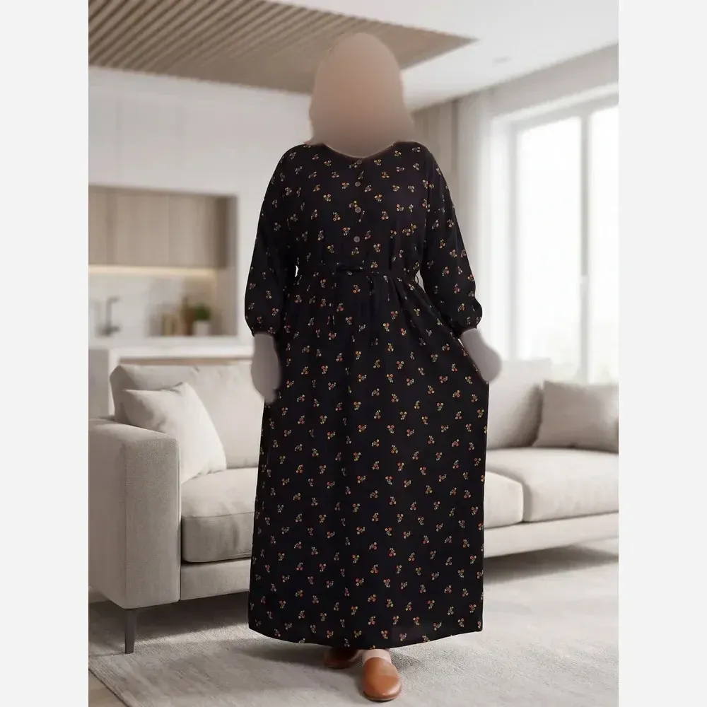  پيراهن كَلدار جلو دكمهt8046