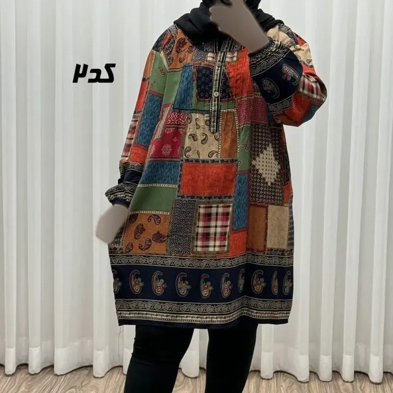 تونیک چهل تیکه سوپرنخ اندونزی سایز بزرگ زنانه