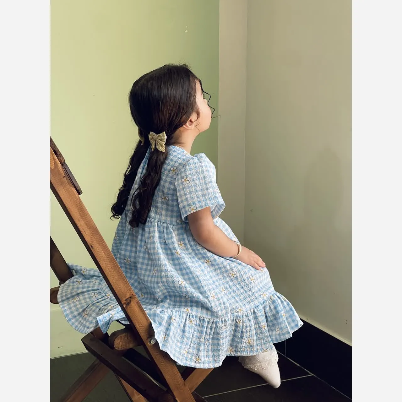 پیراهن عروسکی پفکی دخترانه مدل ترانه