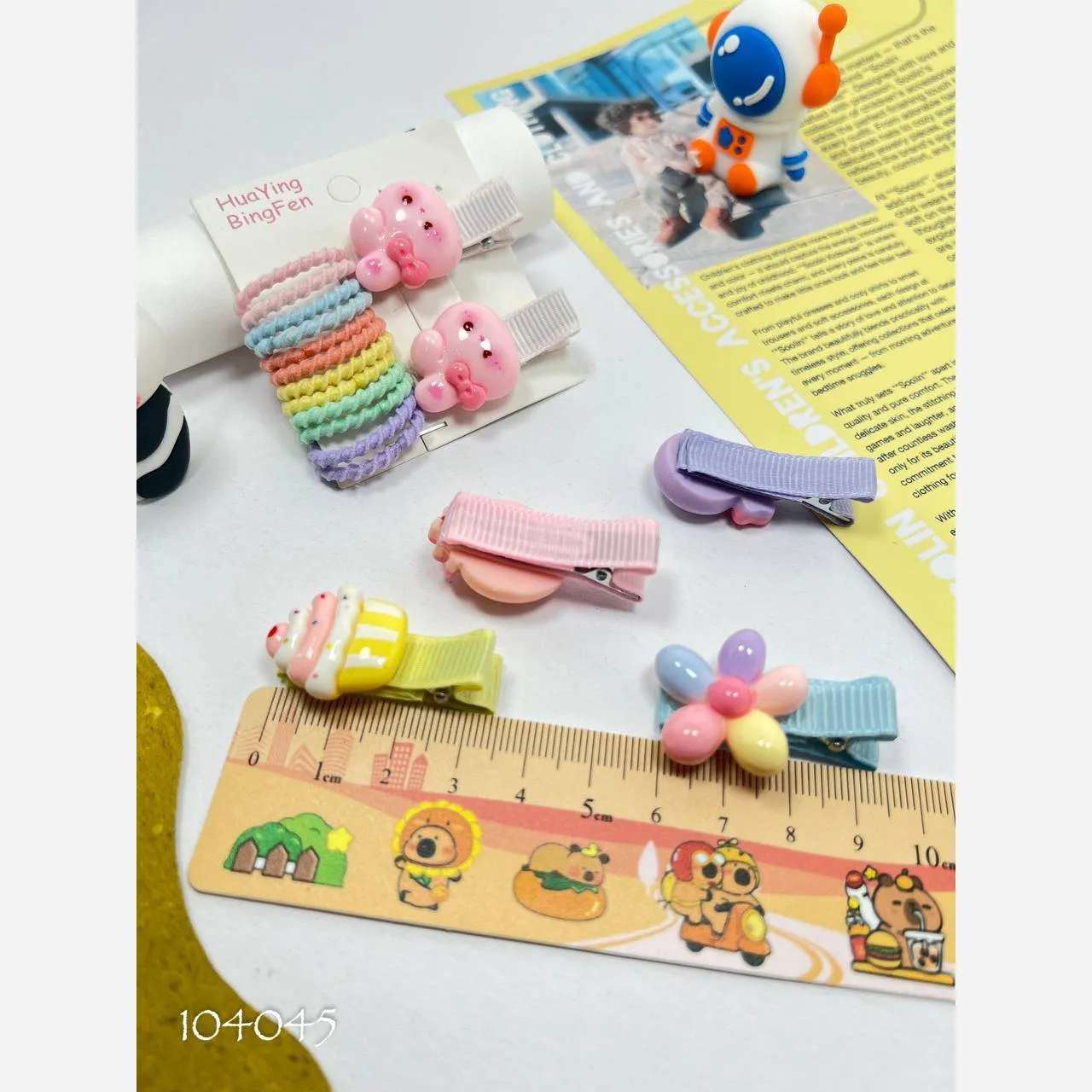 پک کش و گیره مو دخترانه (12 عدد کش و 2 عدد گیره انبری)