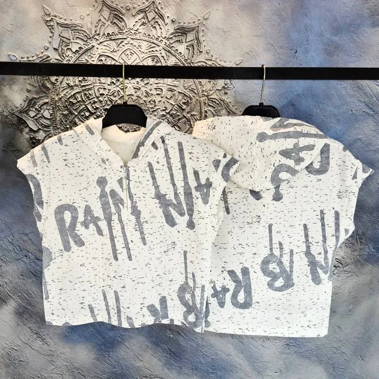 وست کلاهدار بچگانه و زنانه نخ پنبه ترک تابستانه سایز 3 تا 14 سال