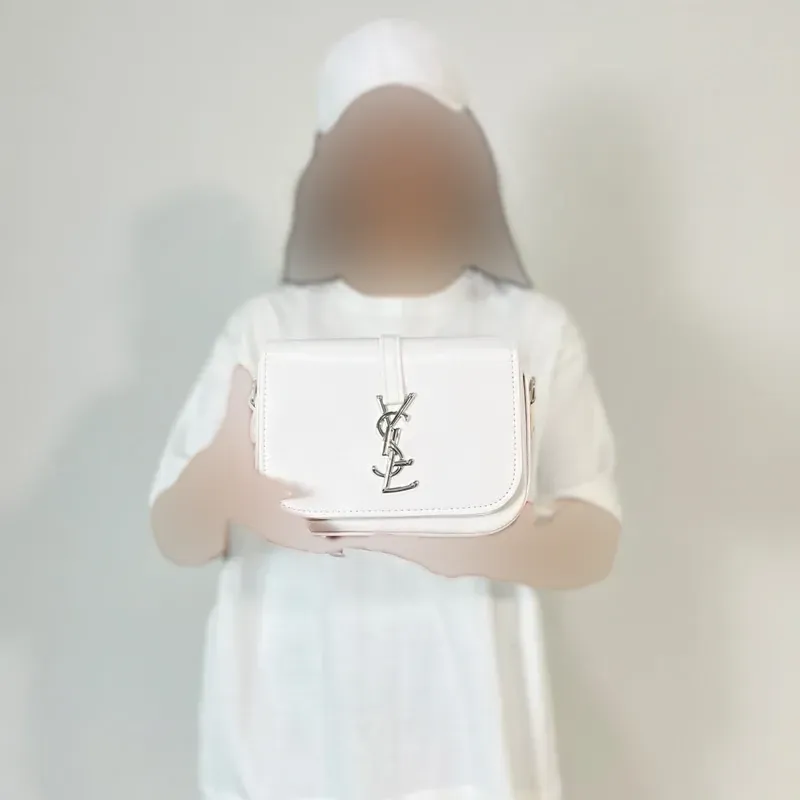 کیف دوشی زنانه چرم مصنوعی YSL ابعاد 20 در 16 سانتیمتر