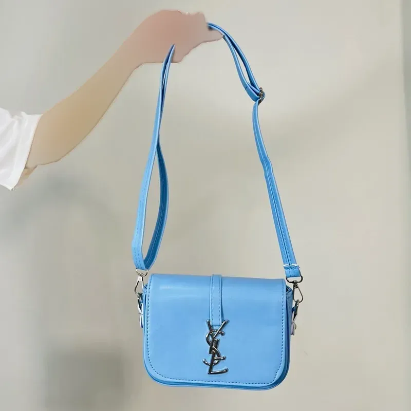 کیف دوشی زنانه چرم مصنوعی YSL ابعاد 20 در 16 سانتیمتر