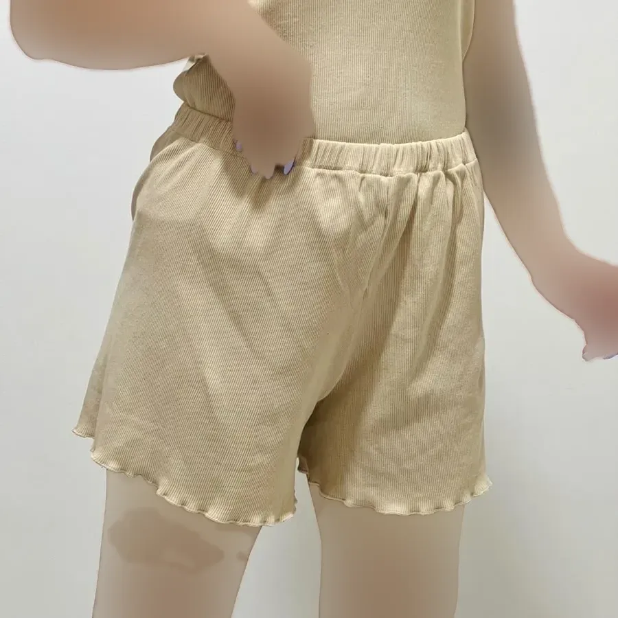 شورتک کبریتی زنانه کد 1190 طرح عروسکی فانتزی کمر کشی پنبه ای نرم