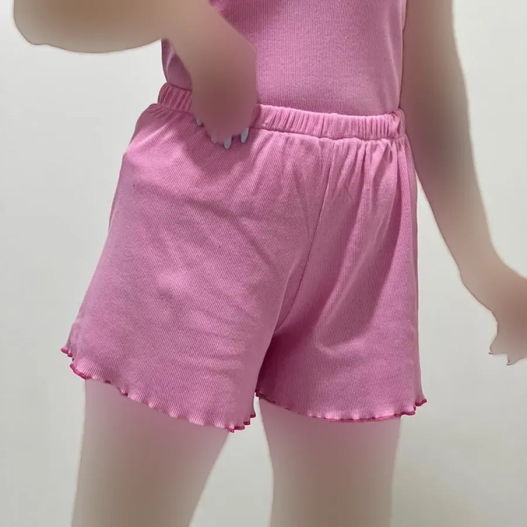 شورتک کبریتی زنانه کد 1190 طرح عروسکی فانتزی کمر کشی پنبه ای نرم