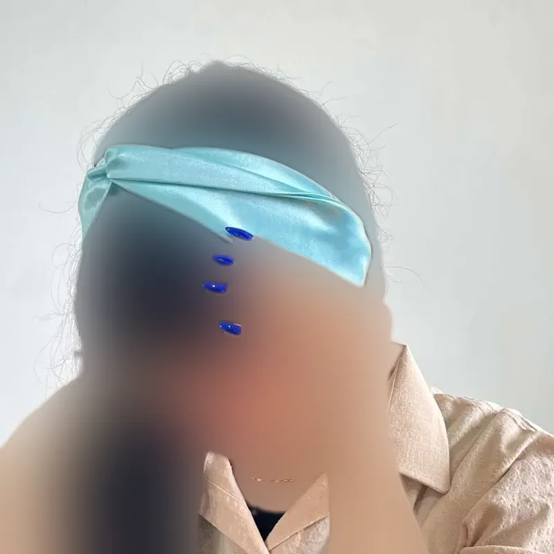 هدبند ساتن گره ای زنانه کد 1361