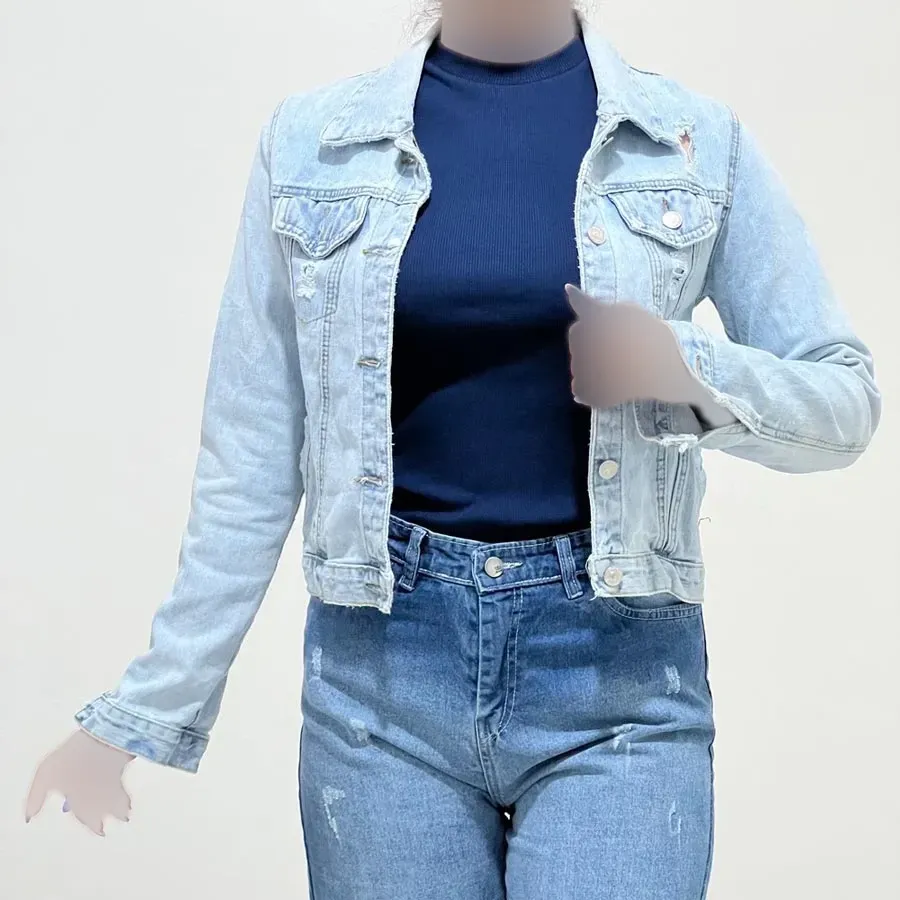 کت جین زنانه وارداتی کد 1404