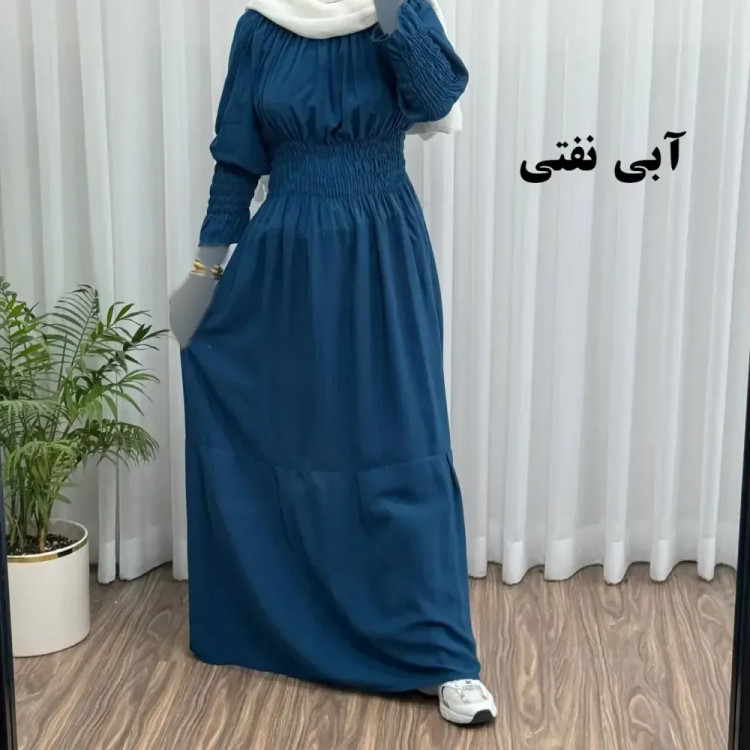 پیراهن ساحلی نخی زنانه مدل خسته فری سایز مناسب تا سایز 46