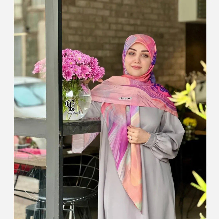 روسری طرح آلما نخ کاستوم سایز 140