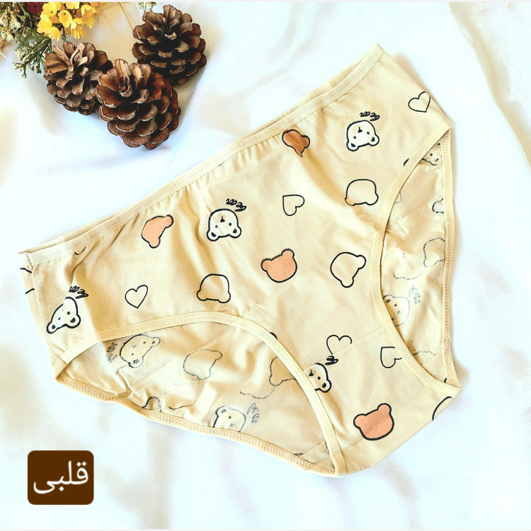 پک شورت زنانه نخی قواره دار سایز بزرگ 3XL طرح دار برند آلکیم