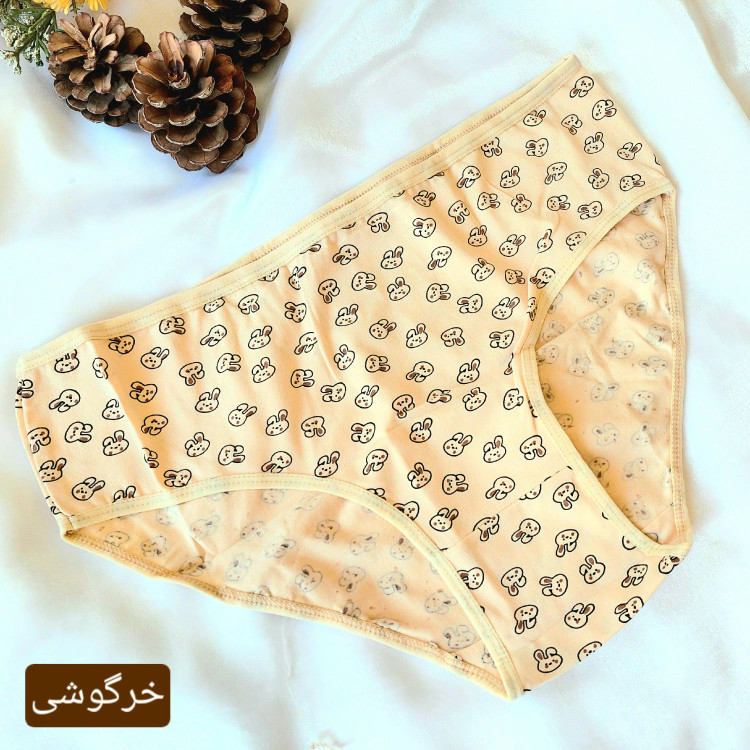 پک شورت زنانه نخی قواره دار برند آلکیم سایز XL طرح عروسکی (3 و 6 عددی)
