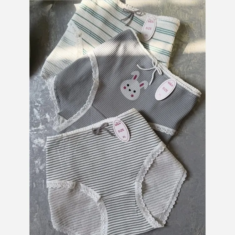 پک 3 تایی شورت زنانه عروسکی نخی کبریتی طرح خرگوش سایز XL