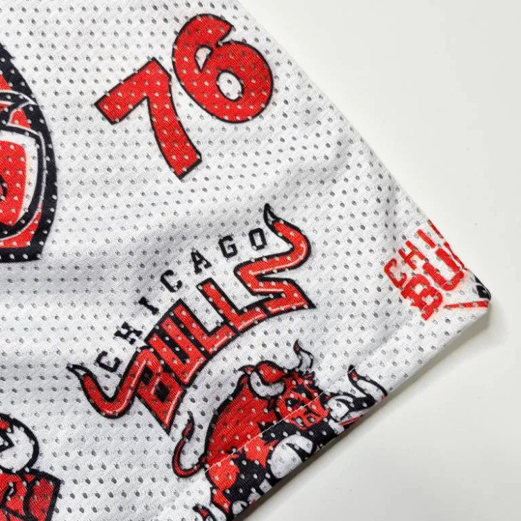 ست بچگانه اسپرت طرح شیکاگو تاپ و شلوارک خنک تابستانه سایز 4 تا 7 سال