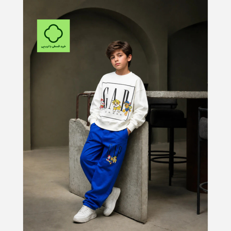 ست بلوز و شلوار پاییزه بچگانه طرح GAP و سگ های نگهبان 4 تا 11 سال
