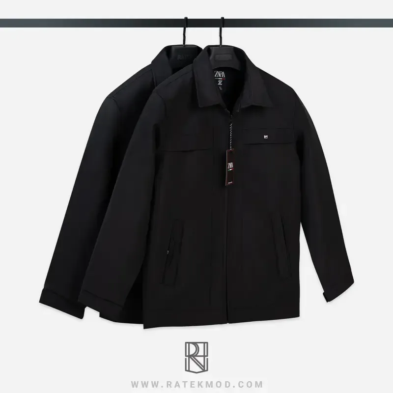 کاپشن یقه کتی پارچه سوپر سانتانا درجه یک سایز XL تا XXXL