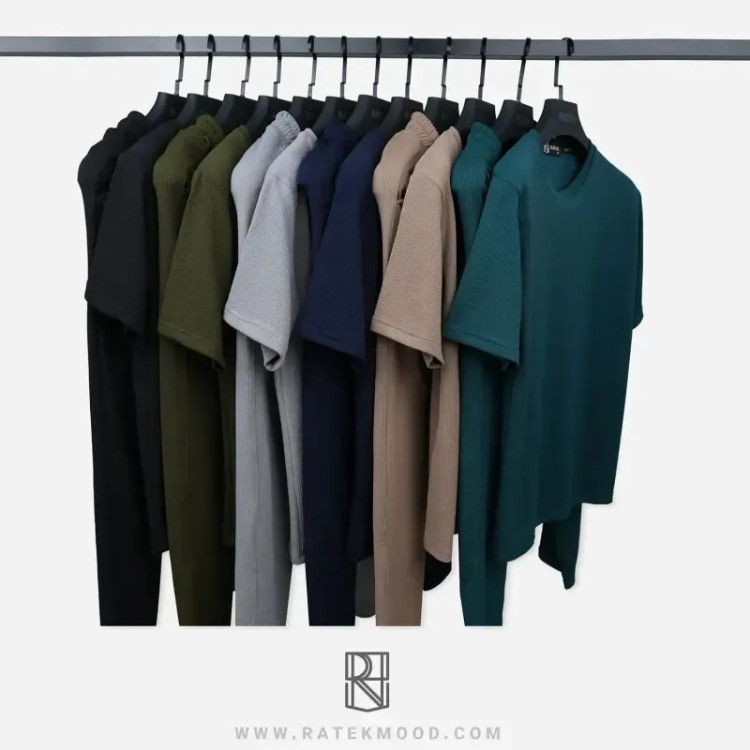 ست تیشرت و شلوار کبریتی مردانه سایز بزرگ XL تا XXXL