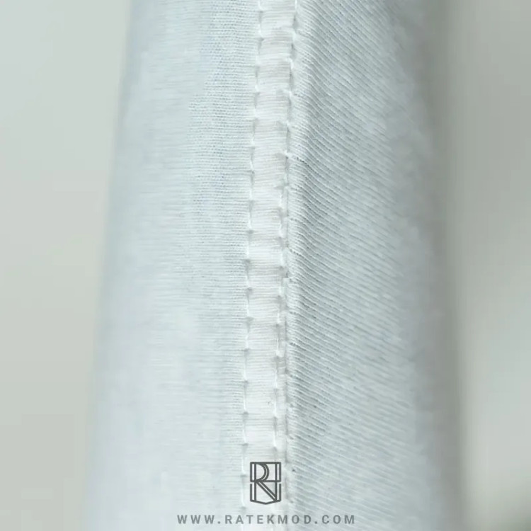 تیشرت باکسی ساده بیسیک سفید پنبه سوپر درجه یک