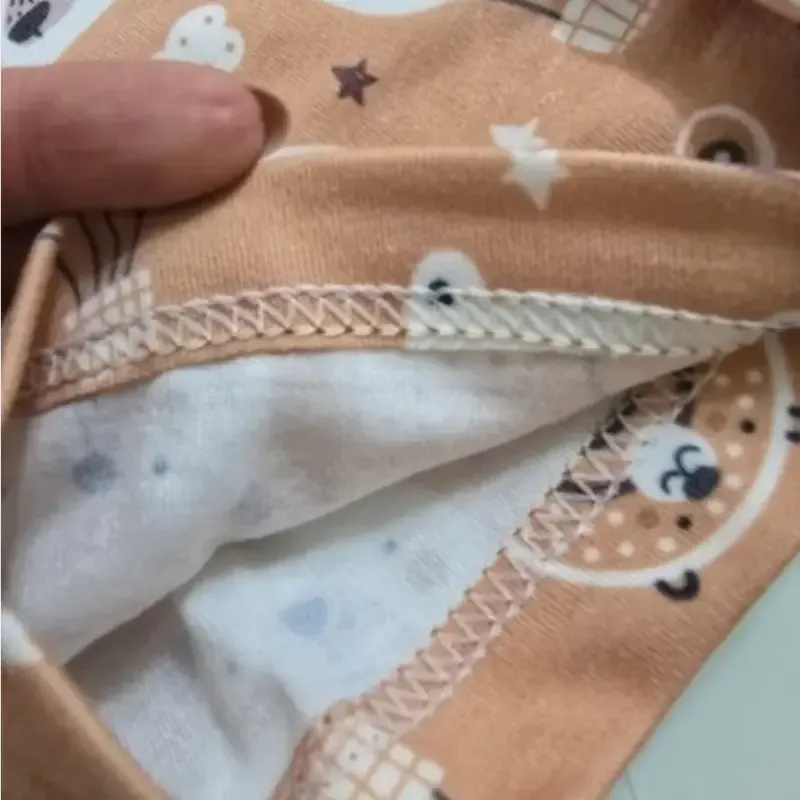 ست راحتی بچگانه بلوز شلوار آستین کوتاه پنبه طرح خرس شکلاتی